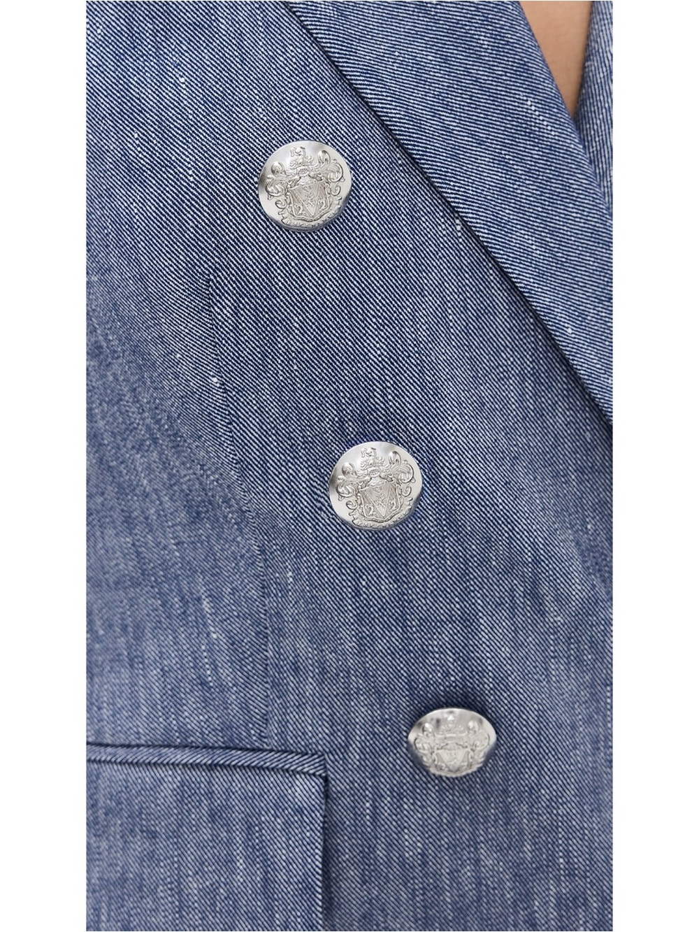 Veronica Beard Miller Dickey Jacket in Blue Melange Size:6 - Picture 2 of 16